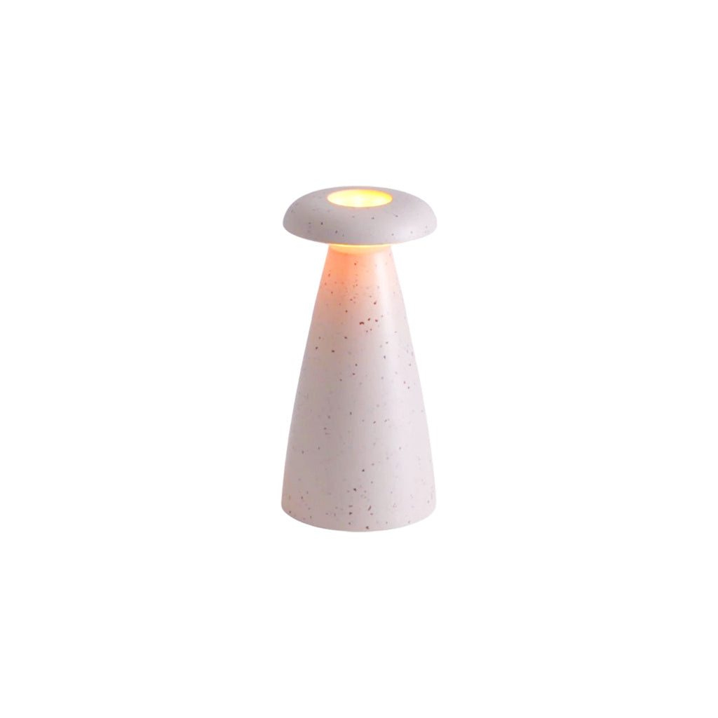 Noko Cordless Ceramic Mushroom Table Lamp