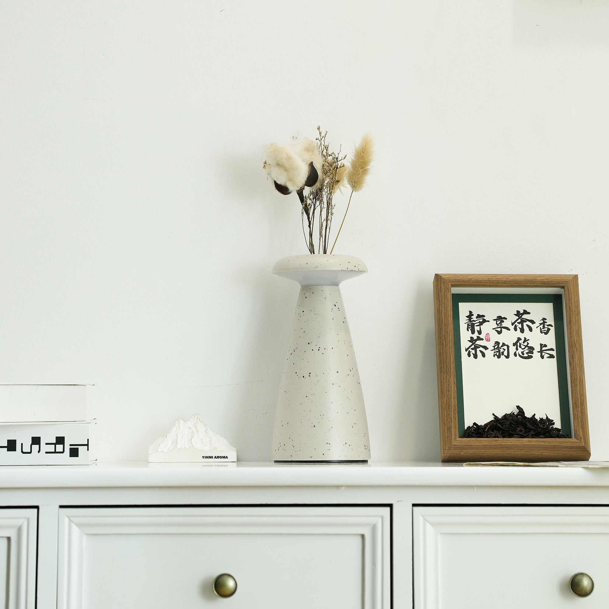 Noko Cordless Ceramic Mushroom Table Lamp