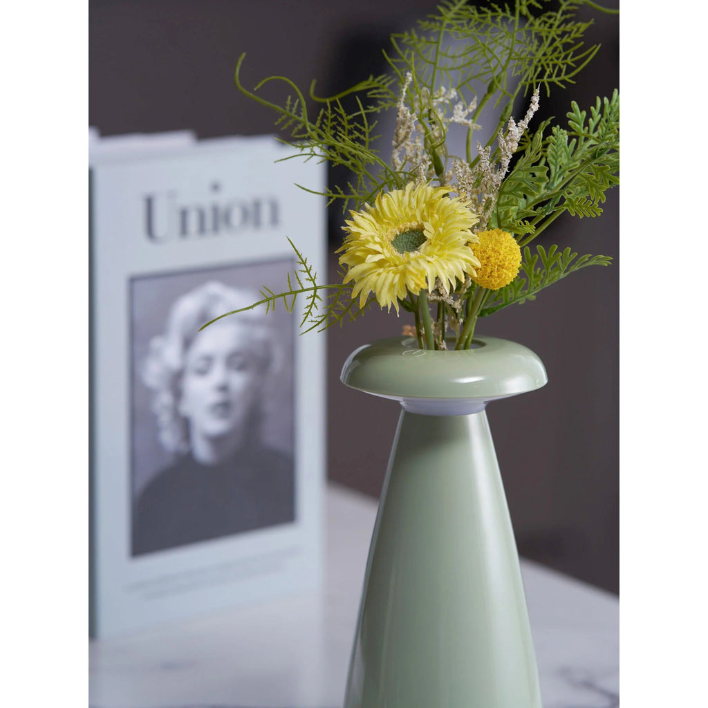 Noko Cordless Ceramic Mushroom Table Lamp