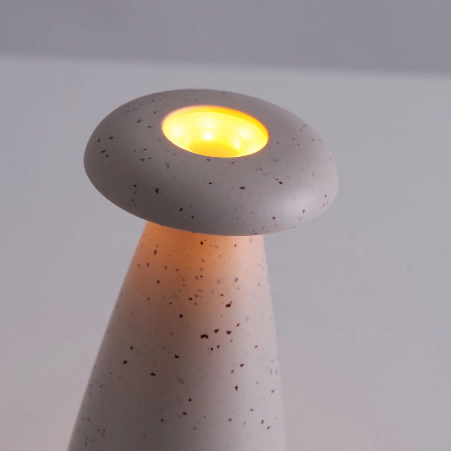 Noko Cordless Ceramic Mushroom Table Lamp
