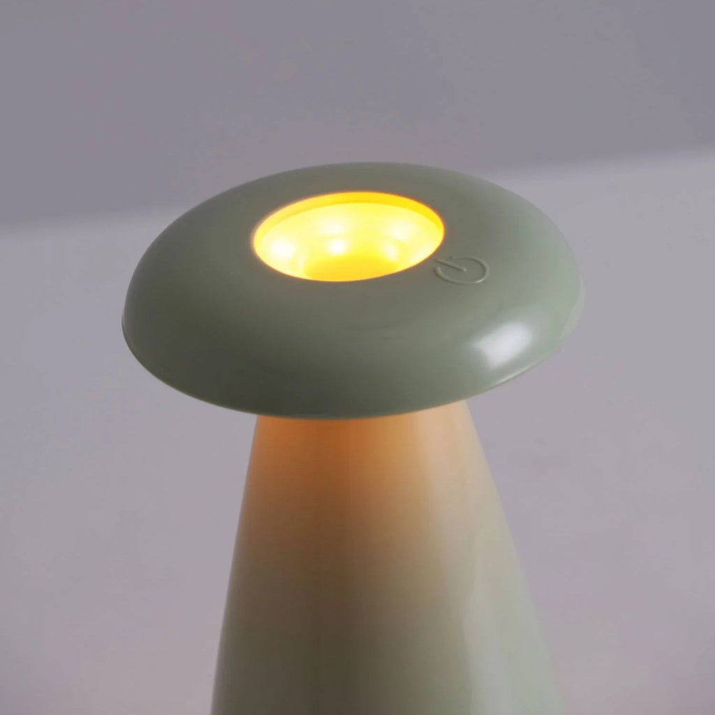Noko Cordless Ceramic Mushroom Table Lamp