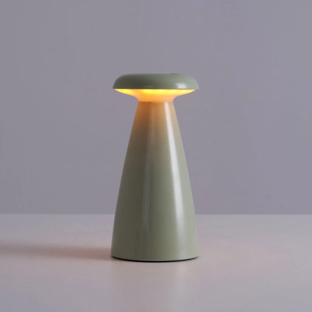 Noko Cordless Ceramic Mushroom Table Lamp