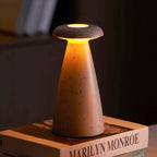 Noko Cordless Ceramic Mushroom Table Lamp