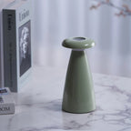 Noko Cordless Ceramic Mushroom Table Lamp