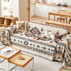 Nomad Fabric: Sofa Cover Made of High-Quality Chenille with Artistic Pattern & Cozy Comfort – for Couch & Lounge