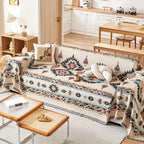 Nomad Fabric: Sofa Cover Made of High-Quality Chenille with Artistic Pattern & Cozy Comfort – for Couch & Lounge