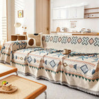 Nomad Fabric: Sofa Cover Made of High-Quality Chenille with Artistic Pattern & Cozy Comfort – for Couch & Lounge
