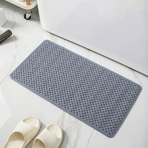 Bathroom Floor Mat, Non Slip, Woven Design, Solid Color