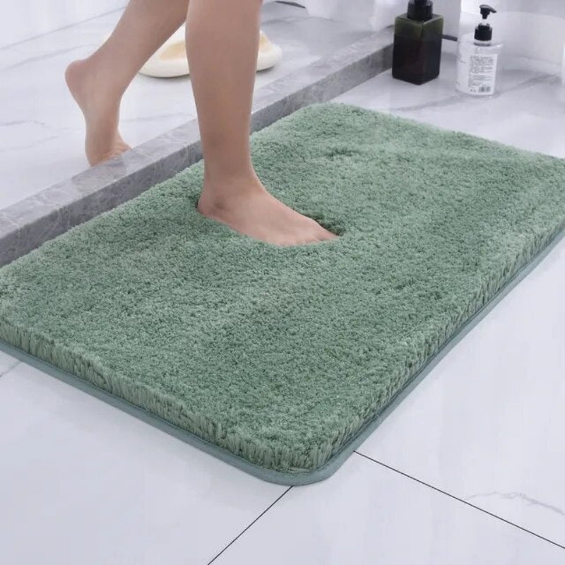 Bath Mat Microfiber Non Slip Machine Washable Bathroom Rug