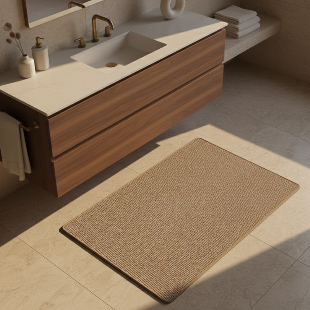 Bath Mat Microfiber Non Slip Rubber Backing Washable