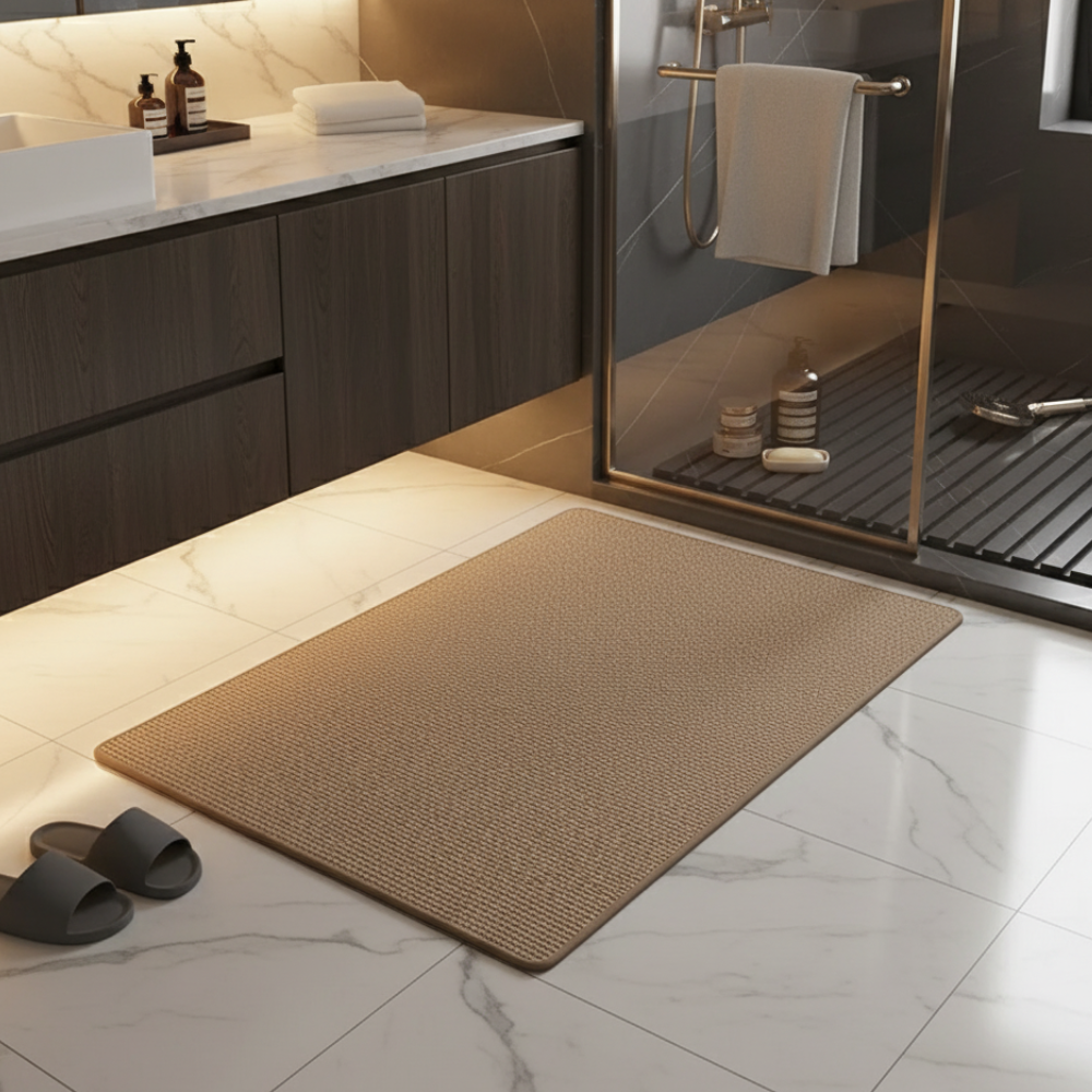 Bath Mat Microfiber Non Slip Rubber Backing Washable