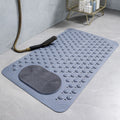 Non-Slip Bath Mat with Built-In Foot Scrubber and Quick-Drain Design – Anti-Mold Bathroom Mat for Safety and Comfort