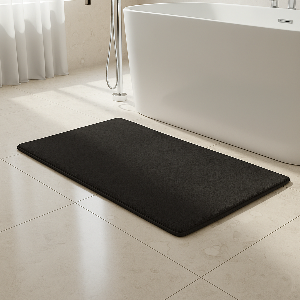 Non-Slip Bath Mat – Coral Fleece Surface, Soft and Absorbent Floor Rug