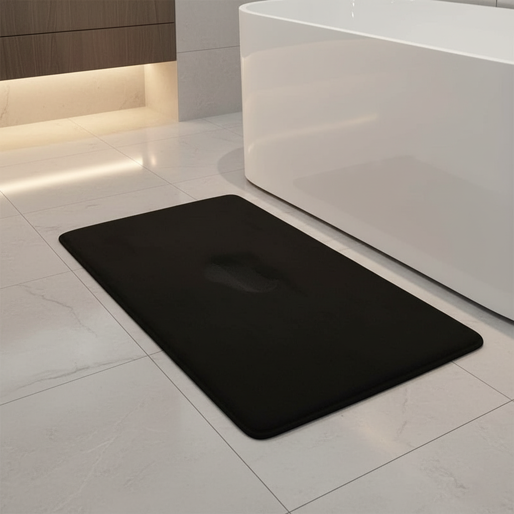Non-Slip Bath Mat – Coral Fleece Surface, Soft and Absorbent Floor Rug