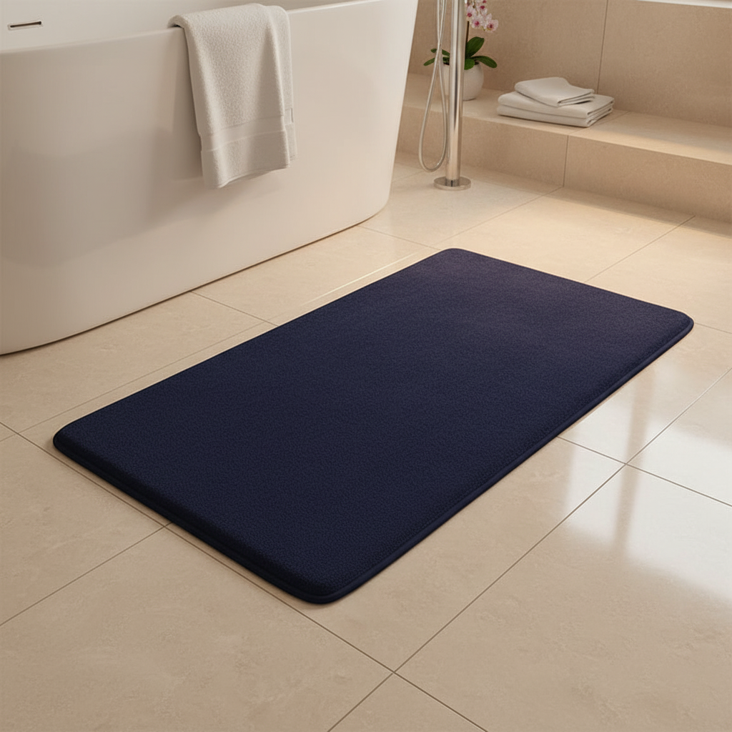Non-Slip Bath Mat – Coral Fleece Surface, Soft and Absorbent Floor Rug