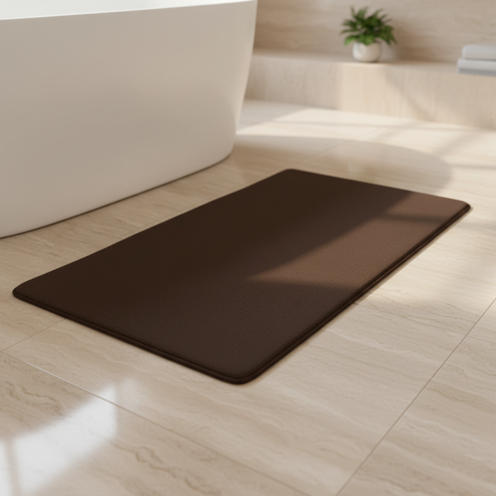 Non-Slip Bath Mat – Coral Fleece Surface, Soft and Absorbent Floor Rug
