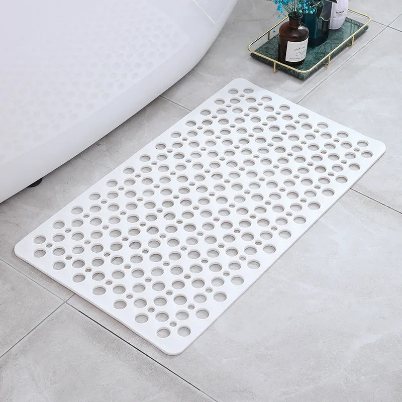 Non-Slip Shower Mat with 100 Suction Cups and 250 Drain Holes – Quick-Dry Bath Mat for Bathroom Safety