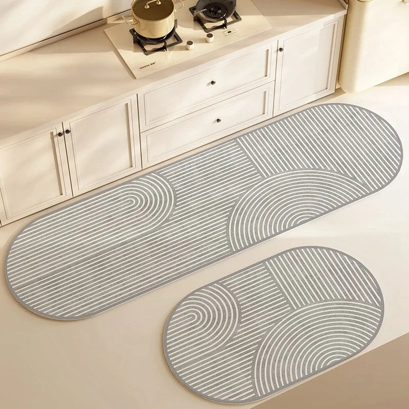 Rug Faux Velveteen Rubber Non Slip Washable Multiple Sizes