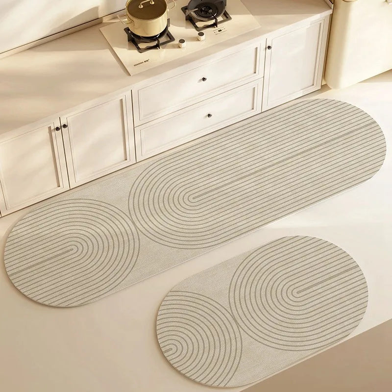 Rug Faux Velveteen Rubber Non Slip Washable Multiple Sizes