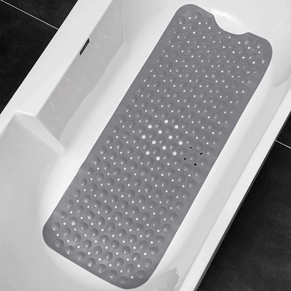 Bath Mat PVC Non Slip Suction Cup Machine Washable, Enhanced Safety