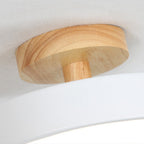 NordAcorn: Wooden Ceiling Light in Scandinavian Style – Modern LED Surface-Mounted Lamp for Hallway & Bedroom