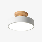 NordAcorn: Wooden Ceiling Light in Scandinavian Style – Modern LED Surface-Mounted Lamp for Hallway & Bedroom