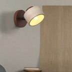 NordCyl: Minimalistic LED Wall Light in Warm White Made of Travertine Stone & Wood – Decorative for Hallways & Living Spaces