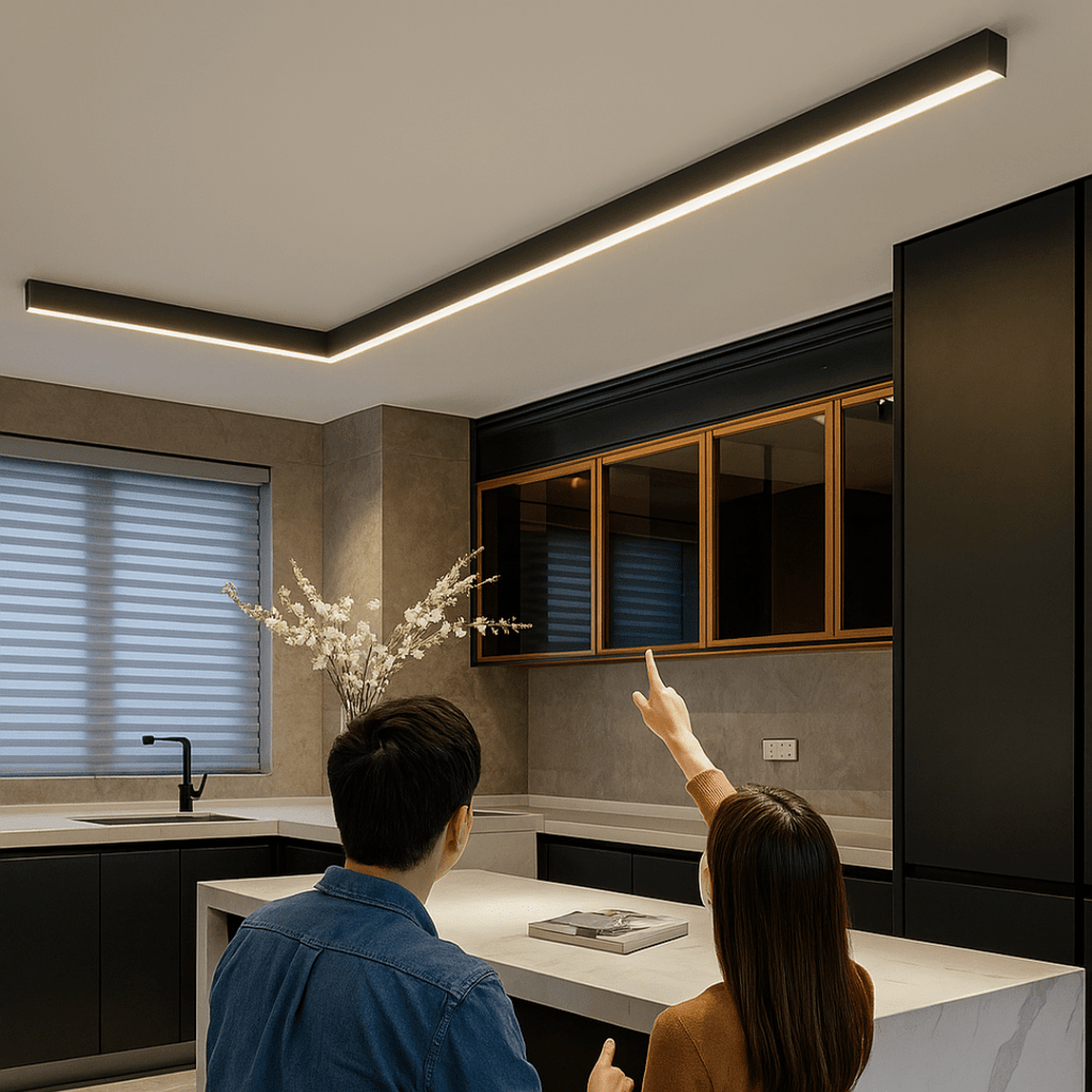 NordGlanz: LED Ceiling Light in Scandinavian Design