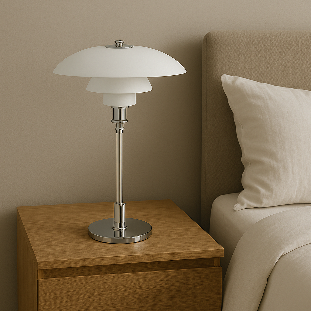 NordLicht: Scandinavian Designer Table Lamp – Modern LED Lamp for Living Room & Office