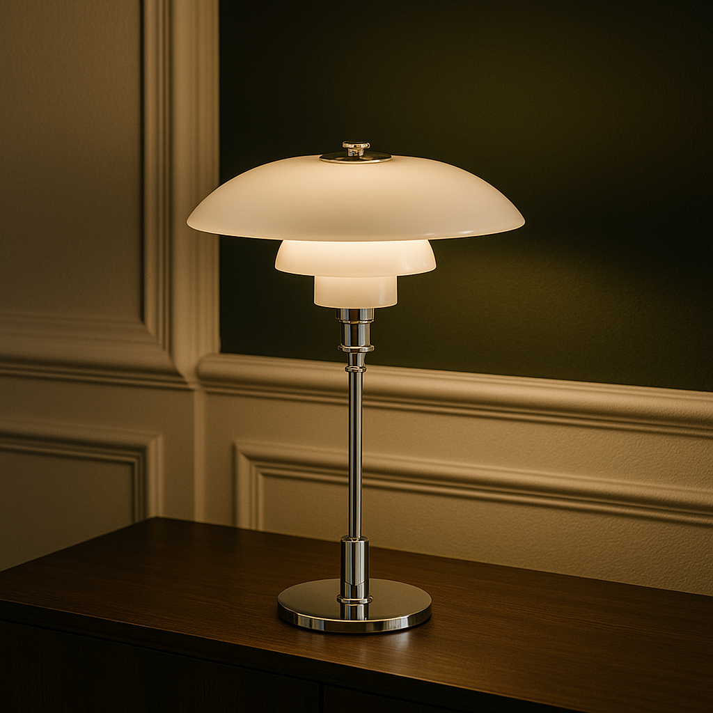 NordLicht: Scandinavian Designer Table Lamp – Modern LED Lamp for Living Room & Office