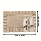 NordLinen: Non-Slip Bath Mat in Stripe Design – Soft, Absorbent & Washable