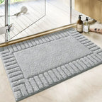 NordLinen: Non-Slip Bath Mat in Stripe Design – Soft, Absorbent & Washable