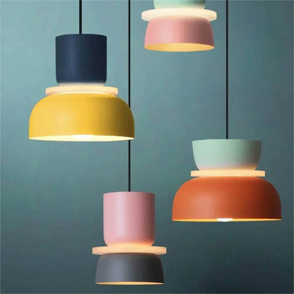 NordLuna: Modern Pastel Pendant Light – Scandinavian Design for Living & Dining Rooms