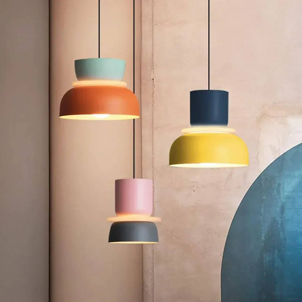 NordLuna: Modern Pastel Pendant Light – Scandinavian Design for Living & Dining Rooms