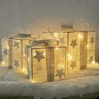NordiGlow: 3-Piece LED Gift Boxes – Illuminating Christmas Decor for Indoor & Outdoor