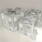 NordiGlow: 3-Piece LED Gift Boxes – Illuminating Christmas Decor for Indoor & Outdoor