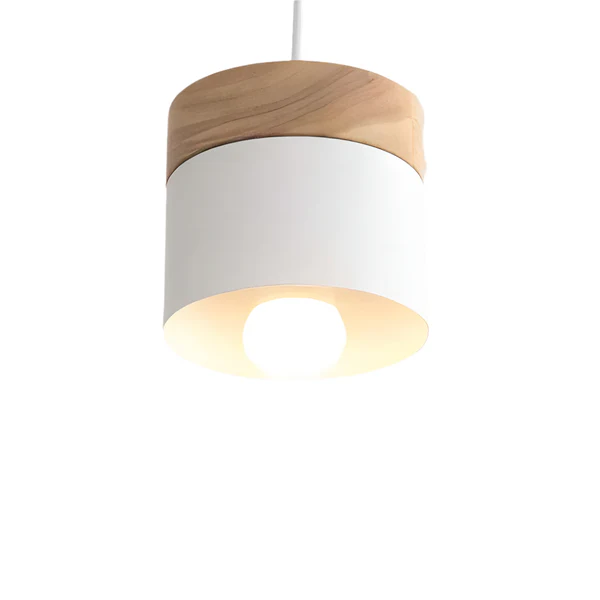 NordiLicht: Wood & Metal Pendant Light – Colorful Design Light for Children's Rooms & Reading Corners