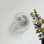 Nordic Bauhaus Glass Round LED Wall Light 1-Light