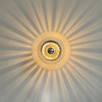 Nordic Bauhaus Glass Round LED Wall Light 1-Light