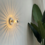 Nordic Bauhaus Glass Round LED Wall Light 1-Light