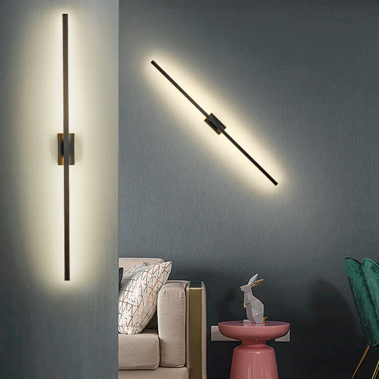 Nordic Minimalist Linear LED Wall Sconce Lamp 1-Light