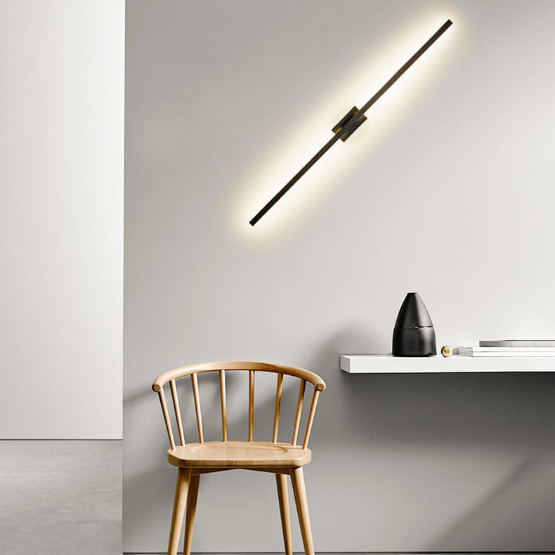 Nordic Minimalist Linear LED Wall Sconce Lamp 1-Light