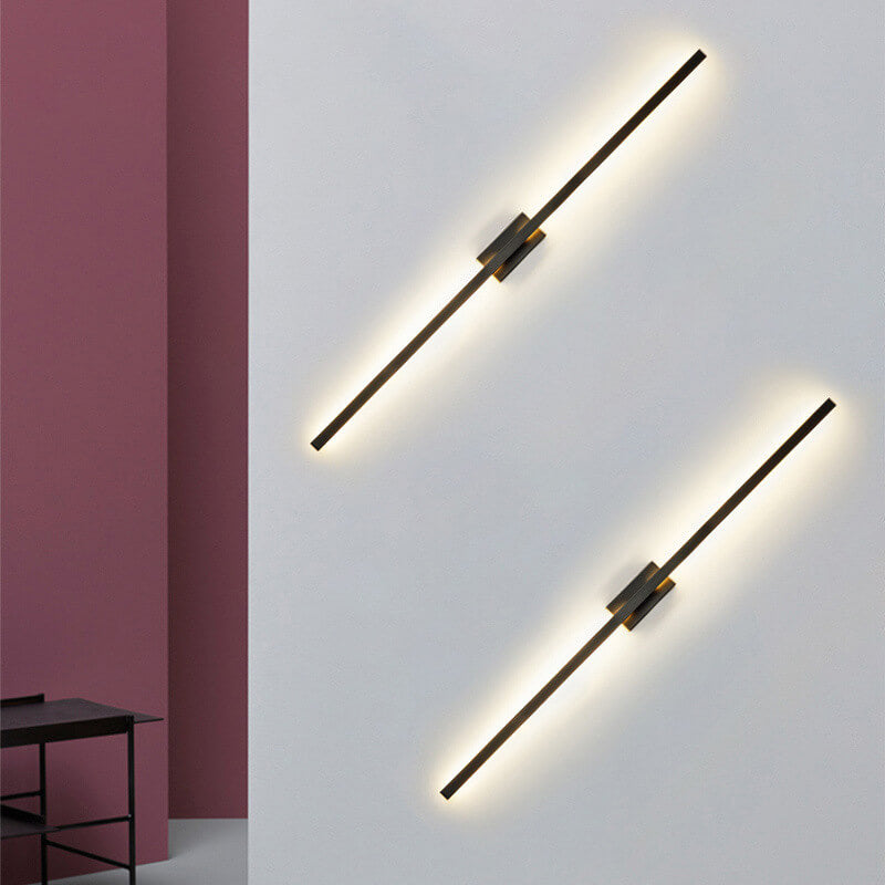Nordic Minimalist Linear LED Wall Sconce Lamp 1-Light
