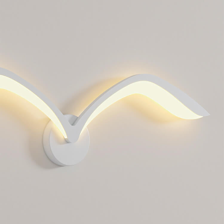 Nordic Minimalist Seagull 1-Light LED Wall Sconce Lamp