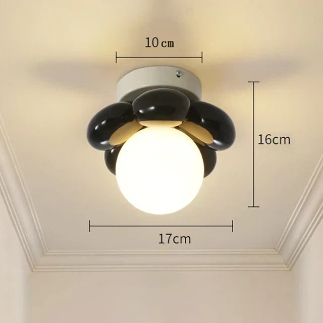 Thalora - Scandinavian Flower Glass Ceiling Lamp
