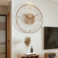 NordicClock: Minimalistic Wall Clock Made of Natural Wood with Silent Quartz Mechanism – for Office & Living Area