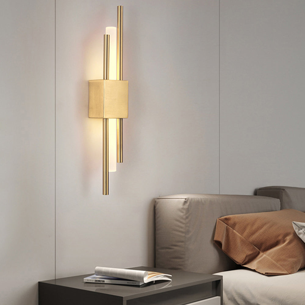 NordicGlanz: Black LED Wall Light Modern – Luxurious Design with Gold for Living & Dining Rooms