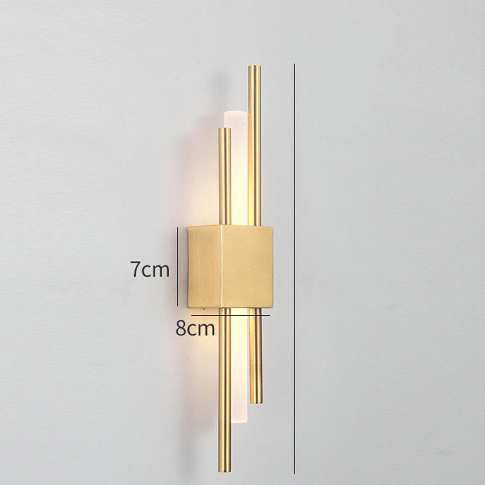 NordicGlanz: Black LED Wall Light Modern – Luxurious Design with Gold for Living & Dining Rooms