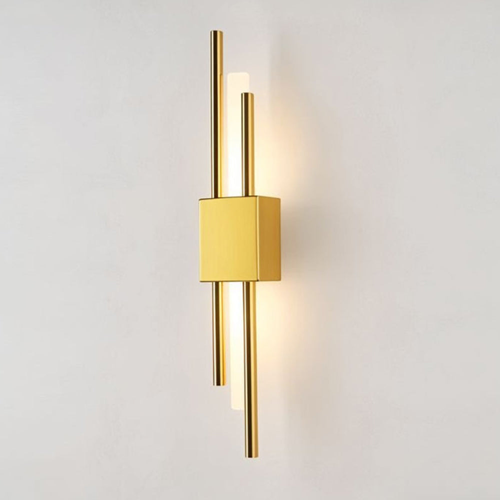 NordicGlanz: Black LED Wall Light Modern – Luxurious Design with Gold for Living & Dining Rooms
