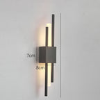 NordicGlanz: Black LED Wall Light Modern – Luxurious Design with Gold for Living & Dining Rooms